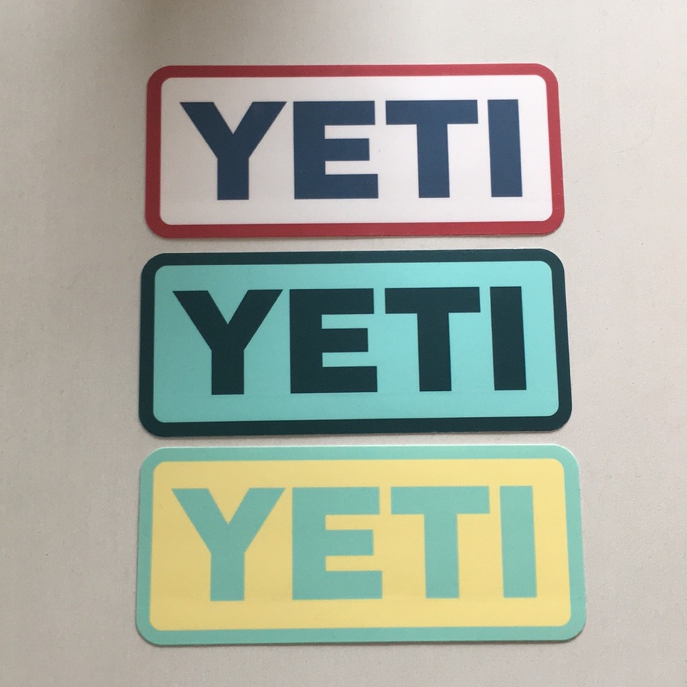 🍭 3 Yeti stickers